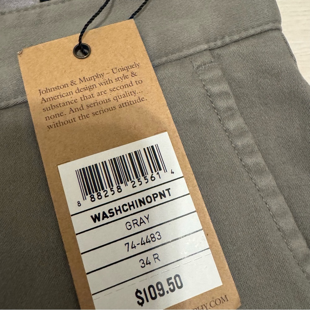 Johnston & Murphy Men's Washed Chinos - Picture 5 of 8